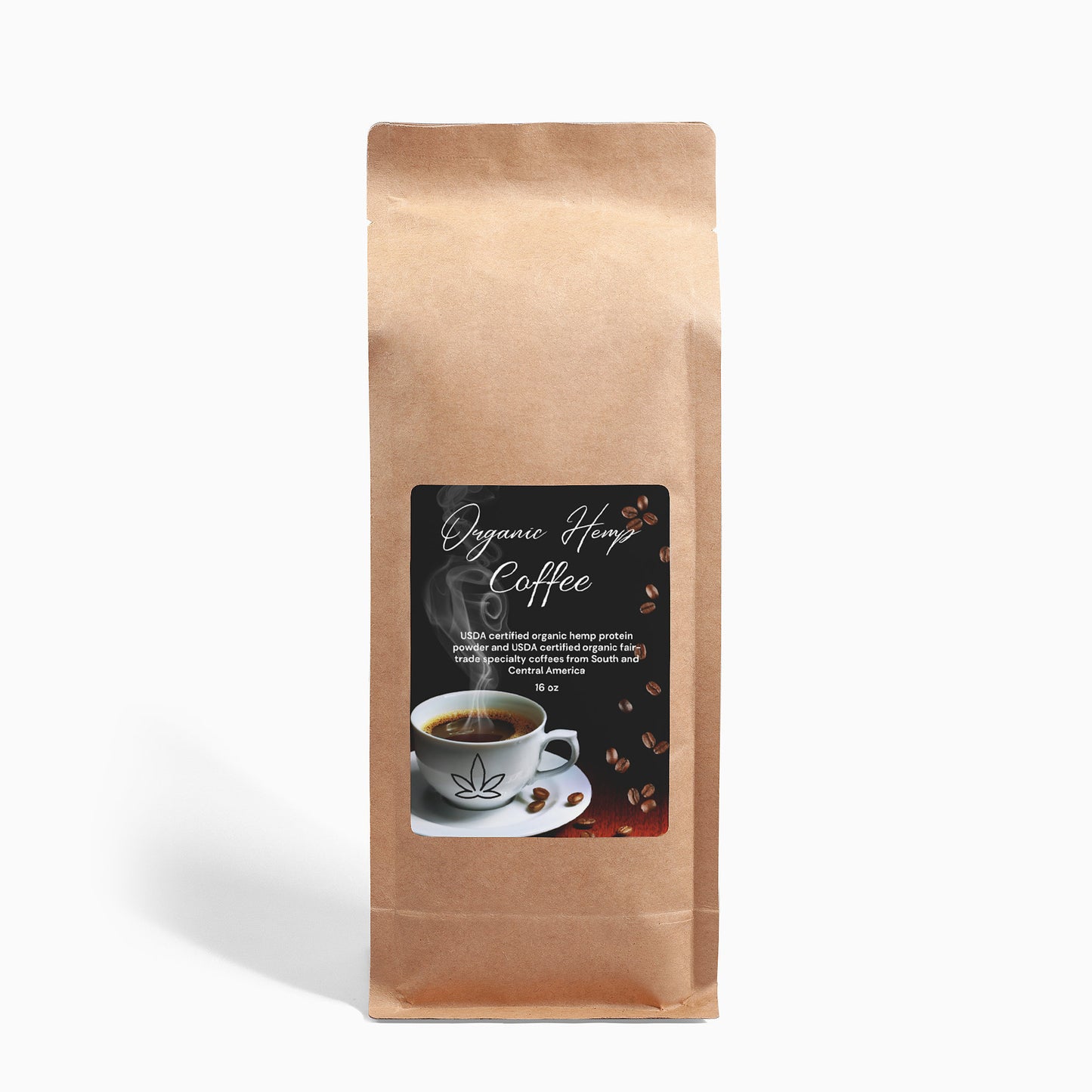 Organic Hemp Coffee Blend - Medium Roast 16oz - surfinsky