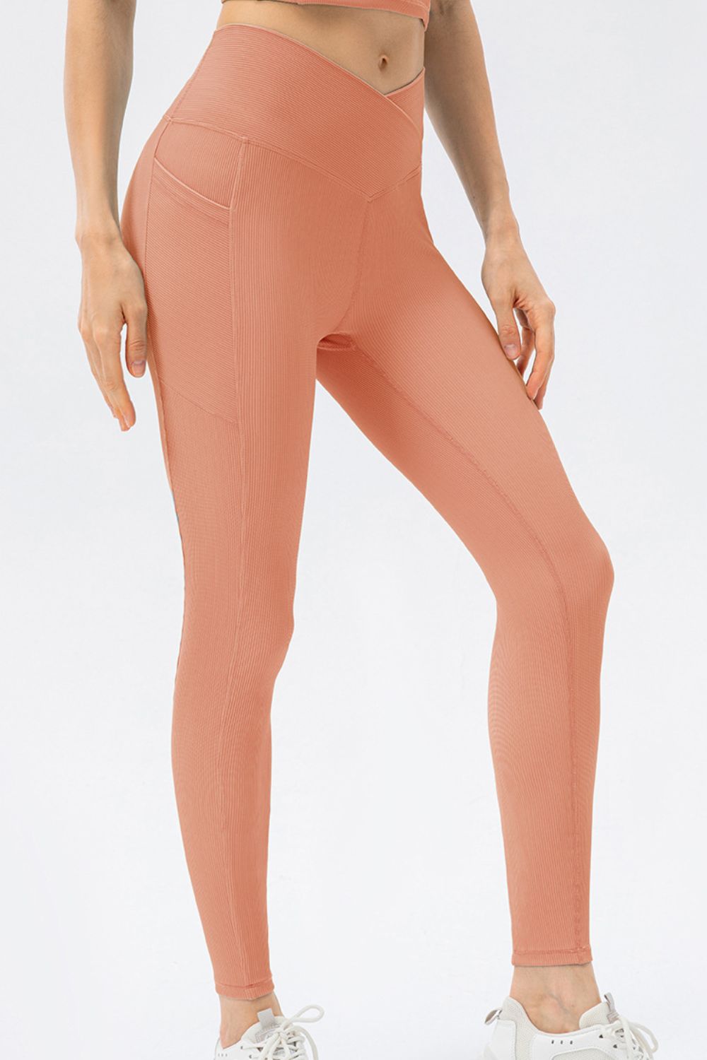 V Shape Waistband Slim Fit Long Sports Pants - surfinsky