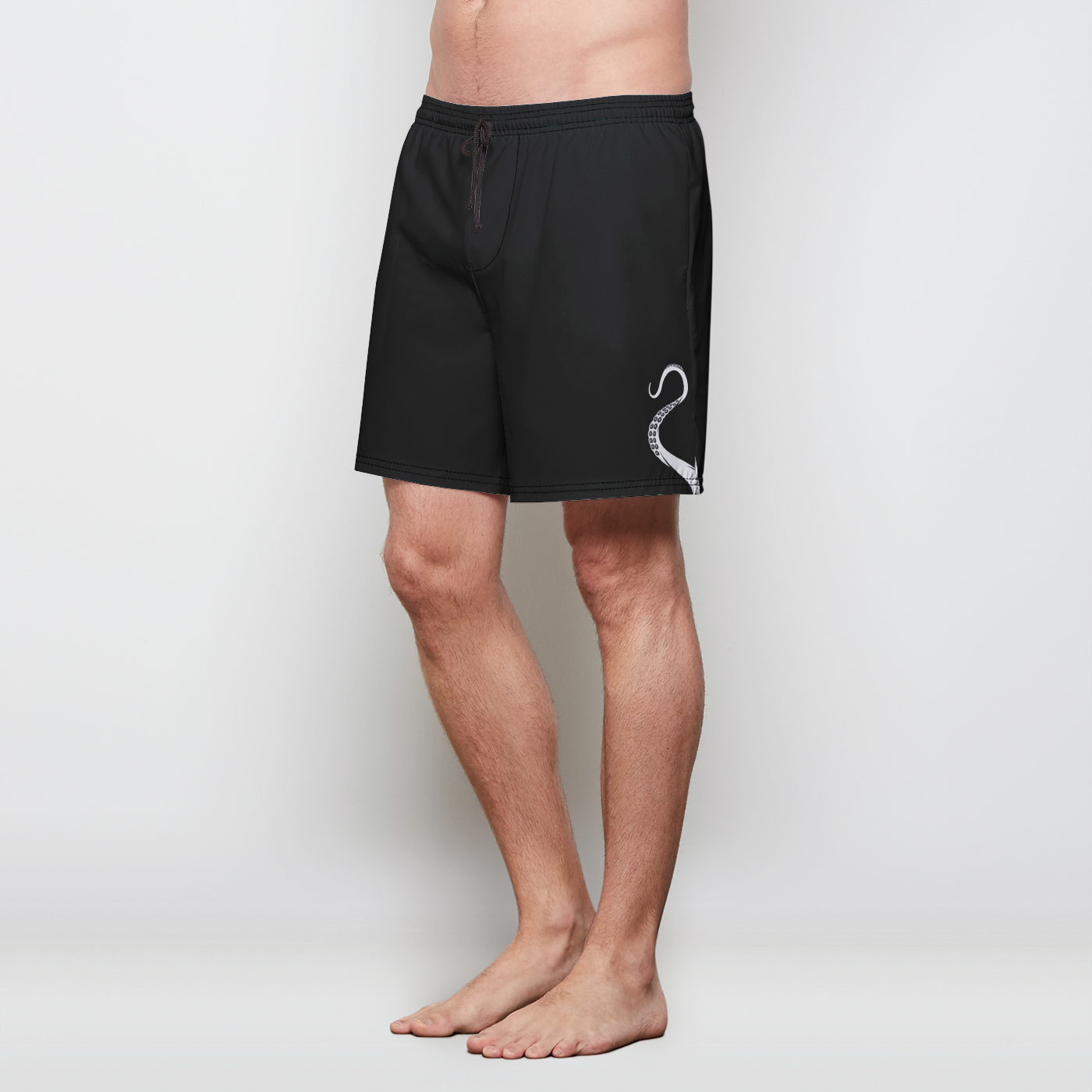Black Swim Trunks - surfinsky