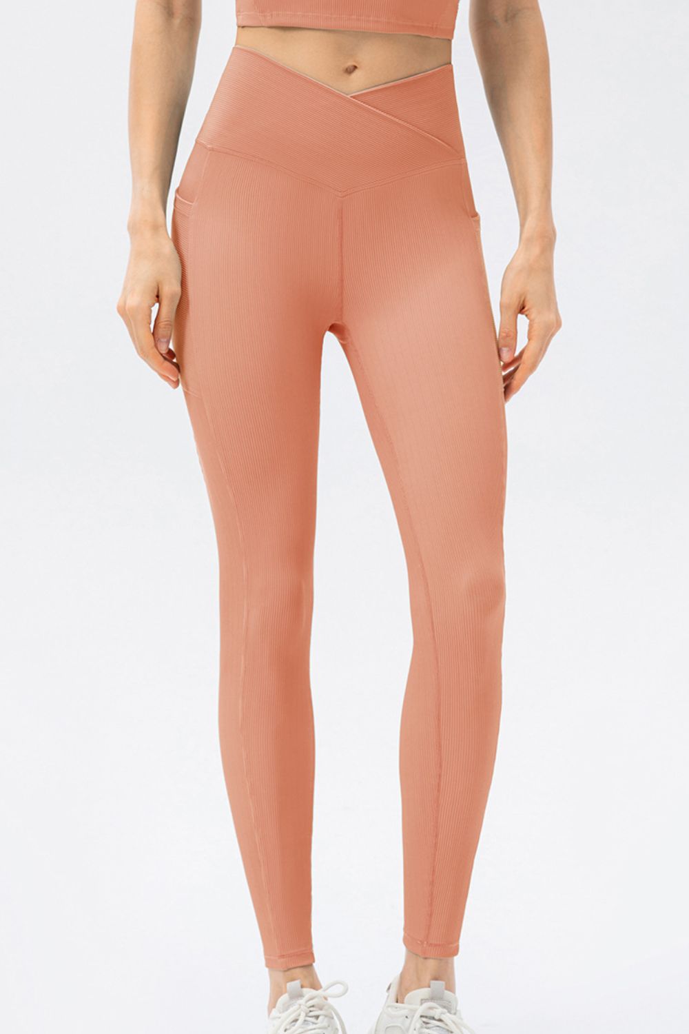 V Shape Waistband Slim Fit Long Sports Pants - surfinsky