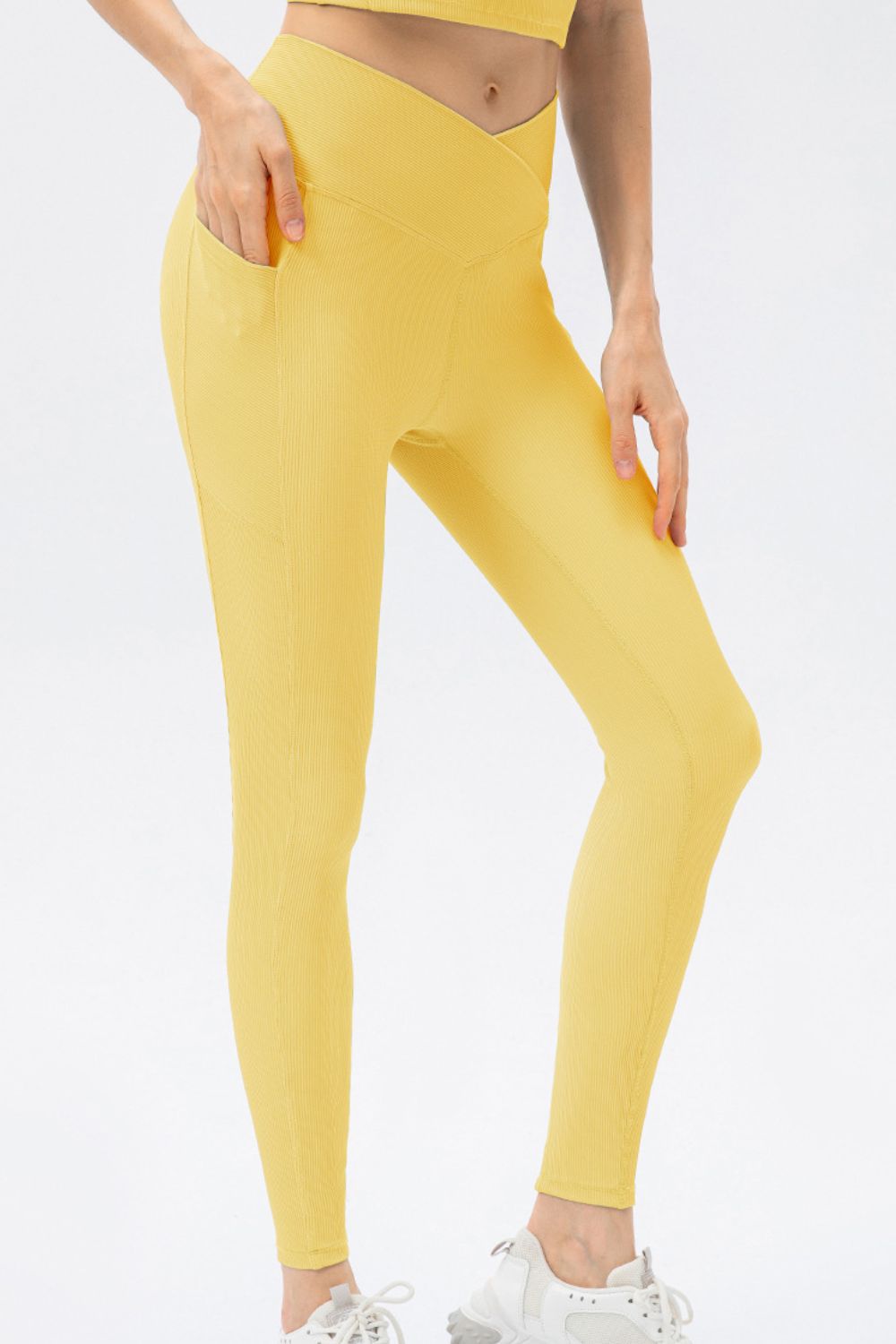 V Shape Waistband Slim Fit Long Sports Pants - surfinsky