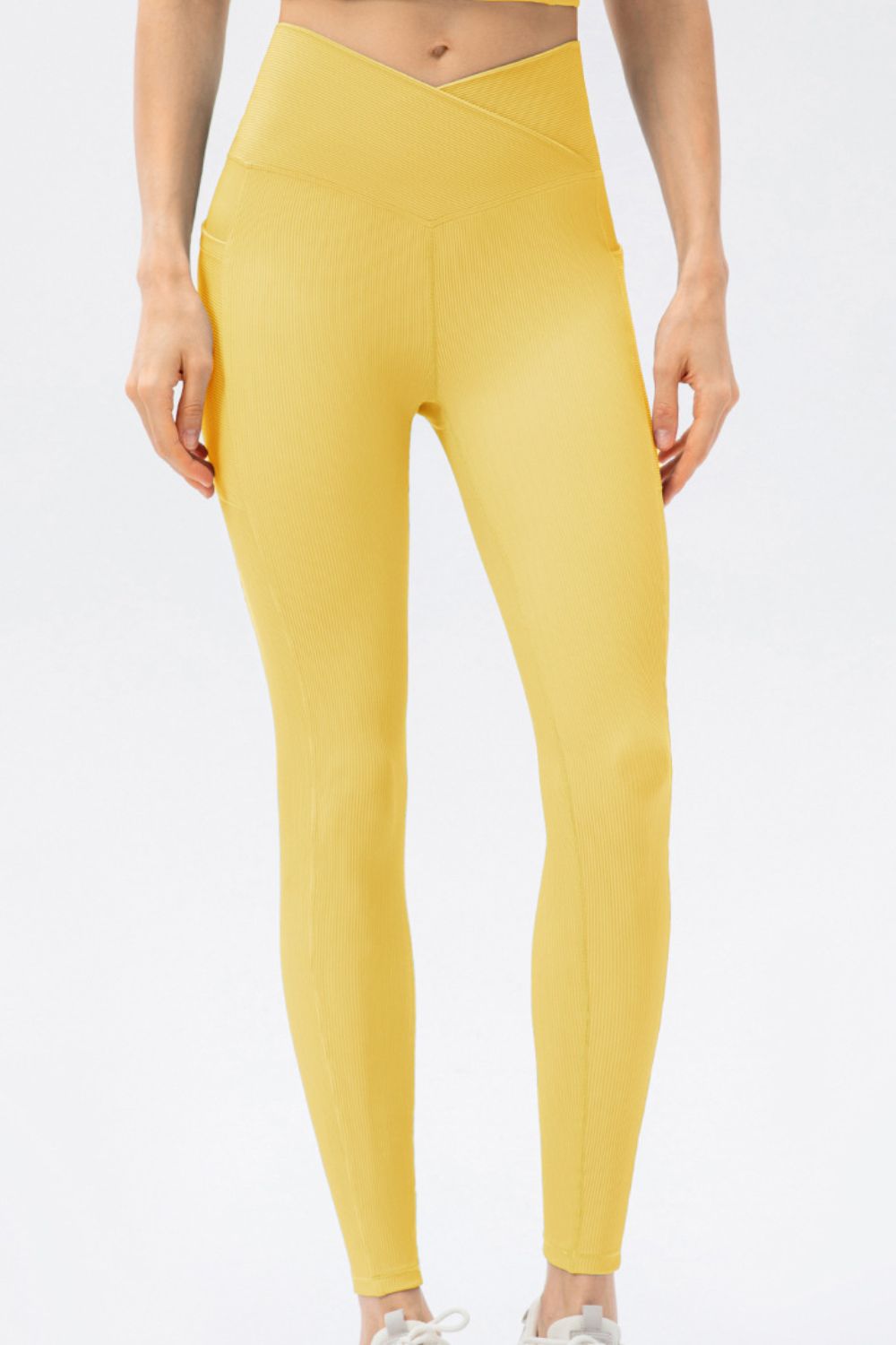 V Shape Waistband Slim Fit Long Sports Pants - surfinsky