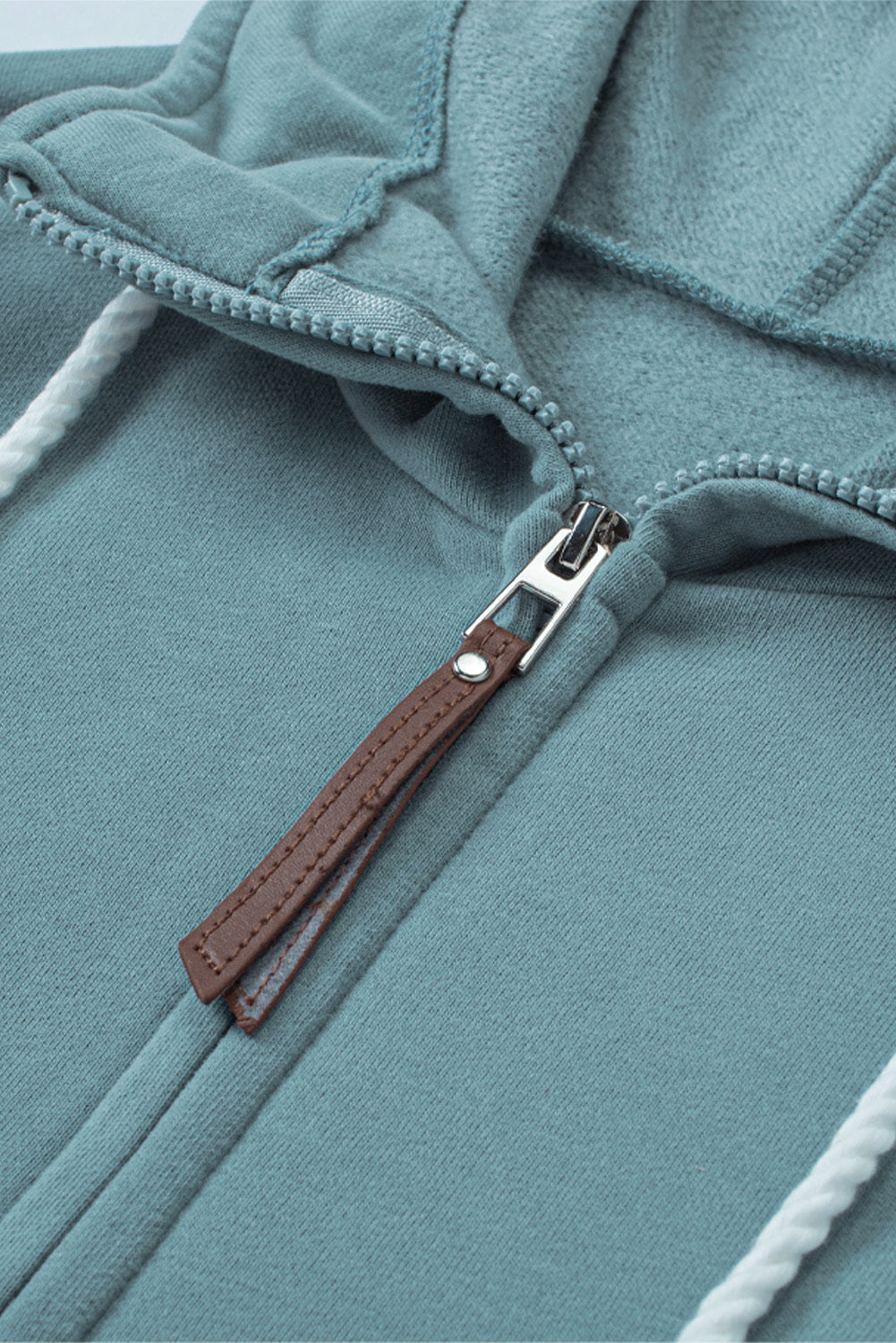 Half Zip Patch Pocket Drawstring Hoodie - surfinsky