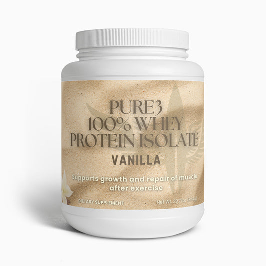 Pure3 100% Whey Protein Isolate (Vanilla)