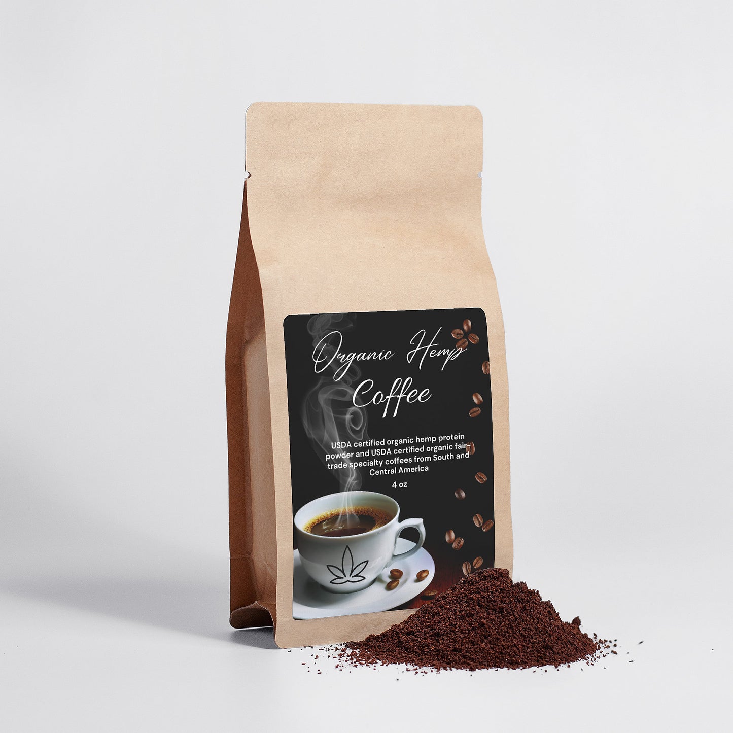 Organic Hemp Coffee Blend - Medium Roast 4oz