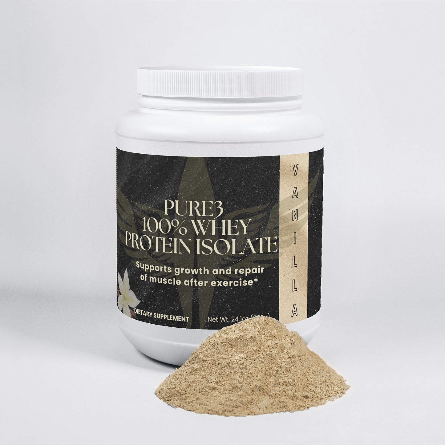 Pure3 100% Whey Protein Isolate (Vanilla)